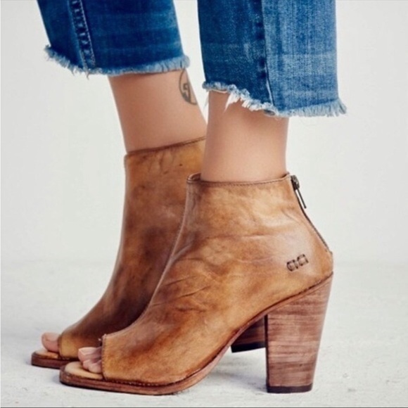 Bed Stu Shoes - Bed Stu Onset Peep Toe Bootie in driftwood